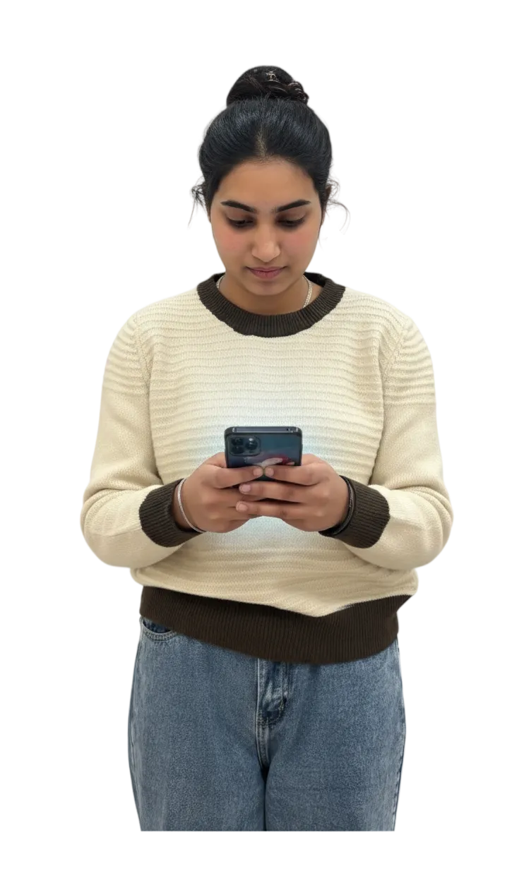 SEO content on phone