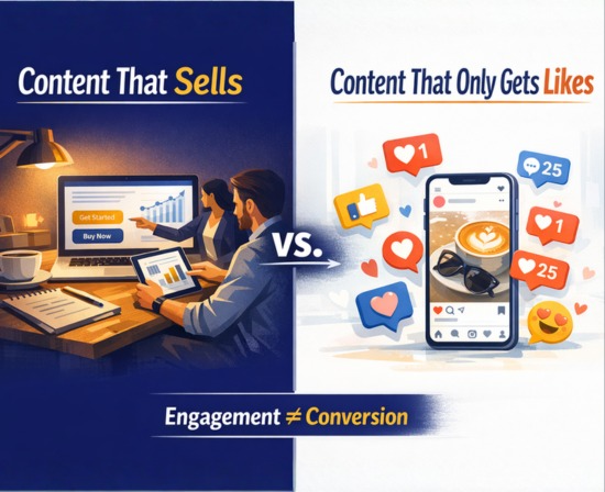 Content That Sells vs. Content That Only Gets Likes